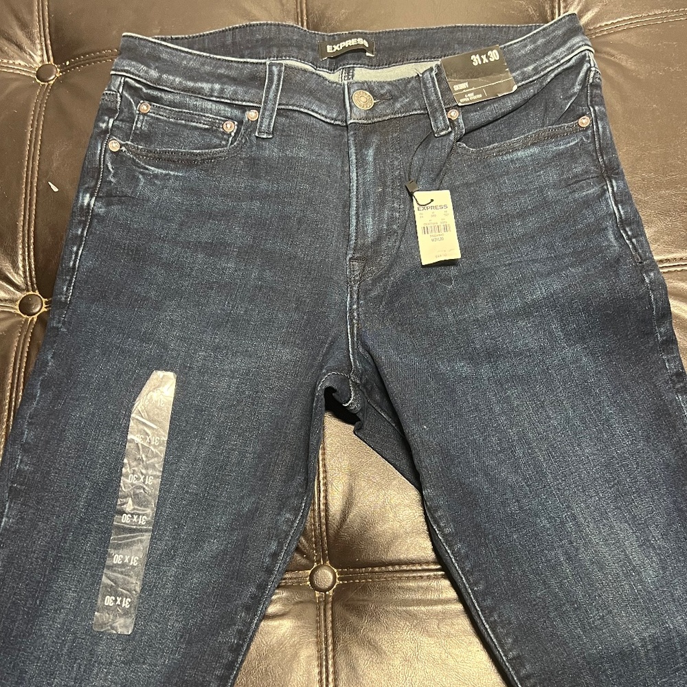 Express Skinny Jeans 31x30 Dark Wash | New With Tags